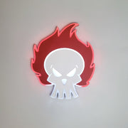 Flame skull | Edge Lit Acrylic Signs