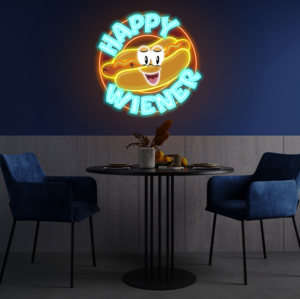 Happy Wiener Logo | LED Neon Sign