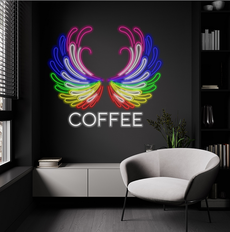 Wings Coffee | LED Neon Sign