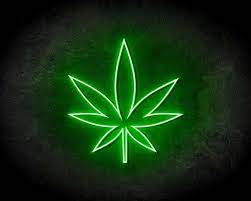 Stoney Rosie & Marijuana Leaf | LED Neon Sign