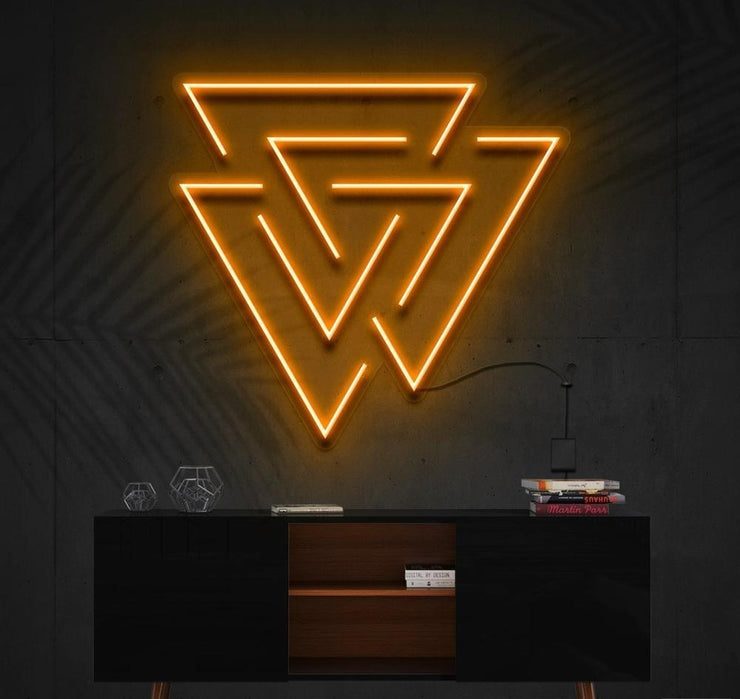 Interlocking Triangles | LED Neon Sign