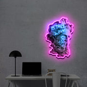 Is This Love? | Neon Acrylic Art Work