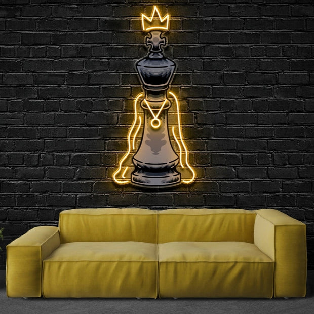 King Of Kings | Neon Acrylic Artwork