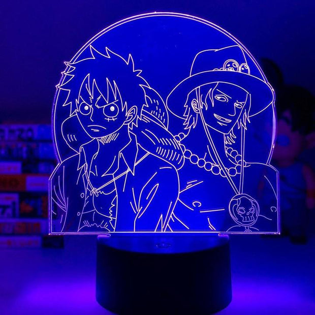 Luffy and Ace Anime - LED Lamp (One Piece)
