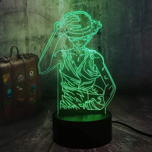 Luffy Hat Anime - LED Lamp (One Piece)