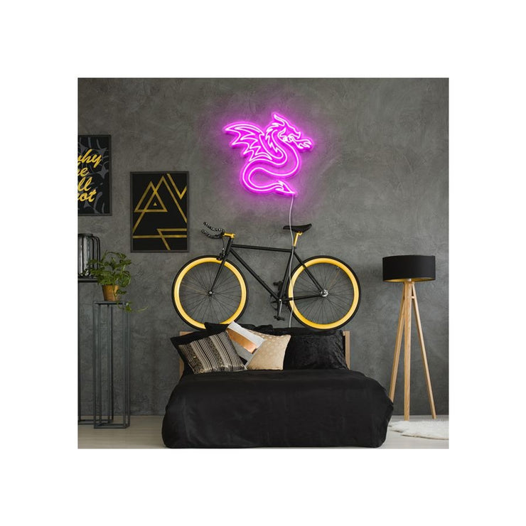medieval dragon led neon sign