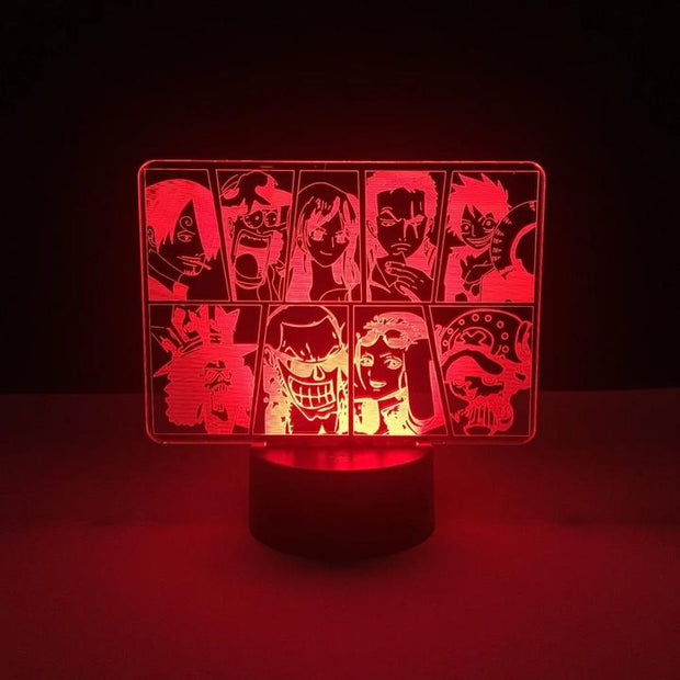 One Piece Crew Panel Anime - LED Lamp (One Piece)