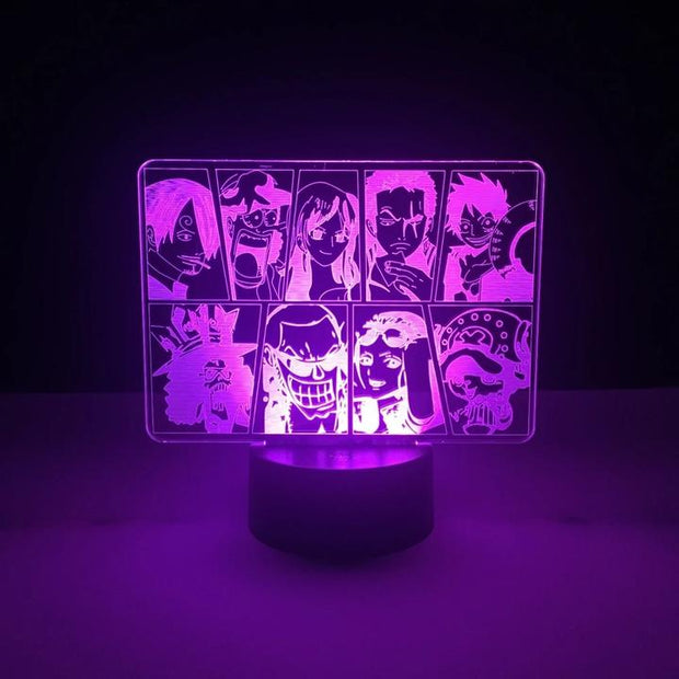 One Piece Crew Panel Anime - LED Lamp (One Piece)