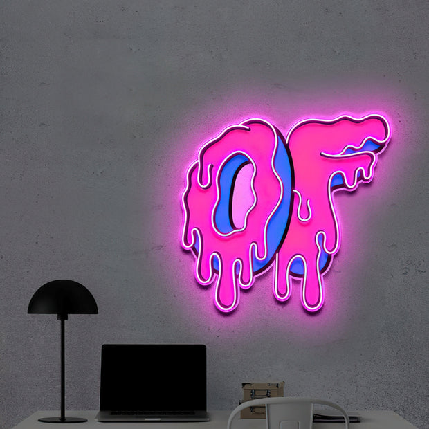 Only Fans | Neon Acrylic Artwork
