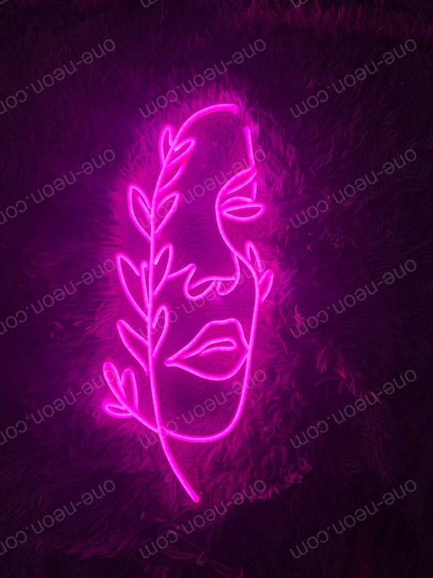 Face Line Art | LED Neon Sign