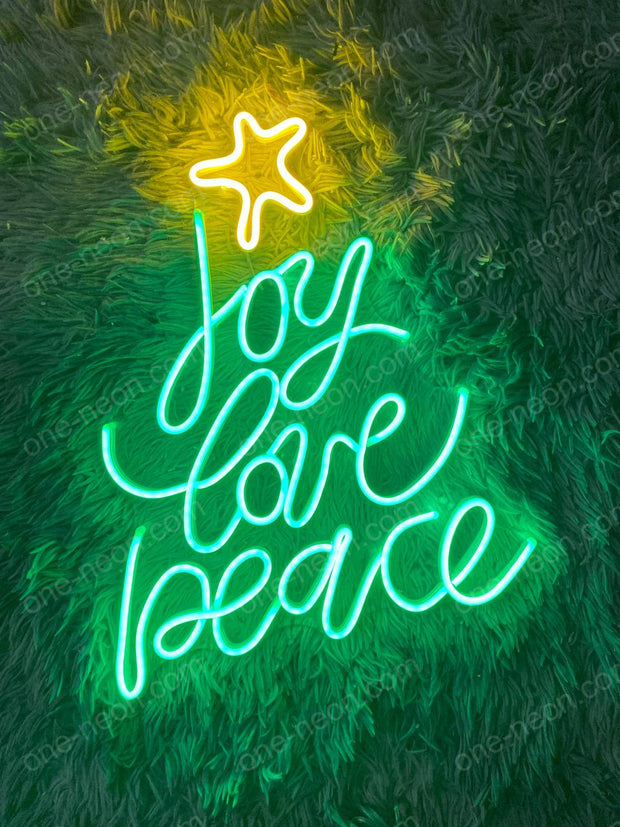 Joy Love Peace | LED Neon Sign