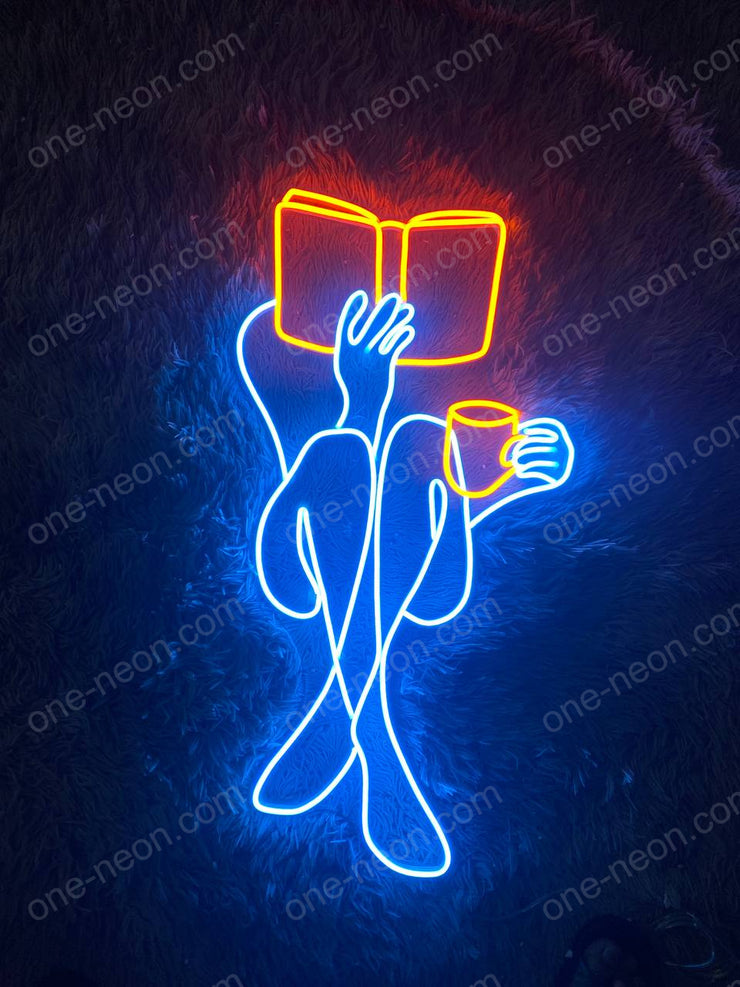 Woman Reading | LED Neon Sign