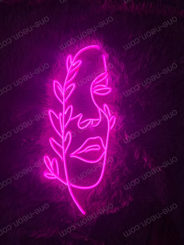 Face Line Art | LED Neon Sign