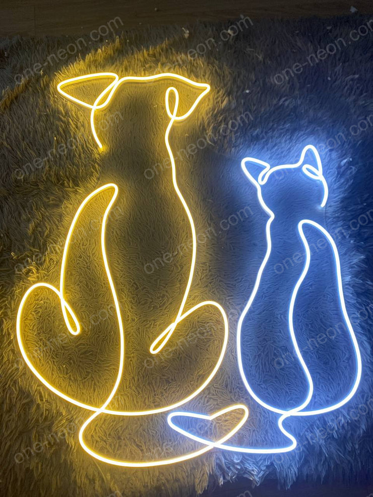 Dog & Cat | LED Neon Sign