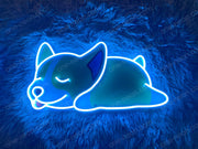 Corgi Sleeping | LED Neon Sign