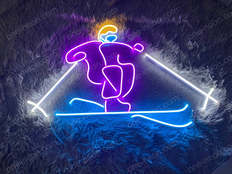 Skier | LED Neon Sign