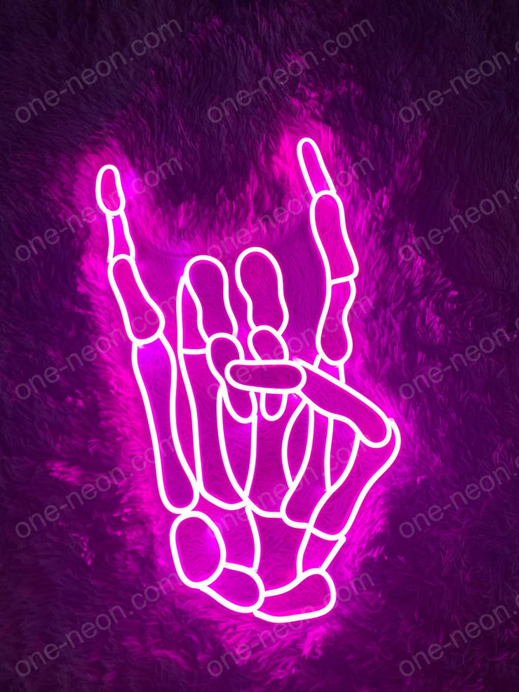 Skeleton Peace | LED Neon Sign