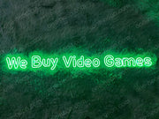 We Buy Video Games & Mario | LED Neon Sign