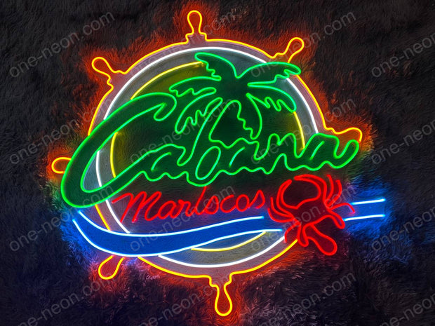 Cabana Mariscos Logo | LED Neon Sign