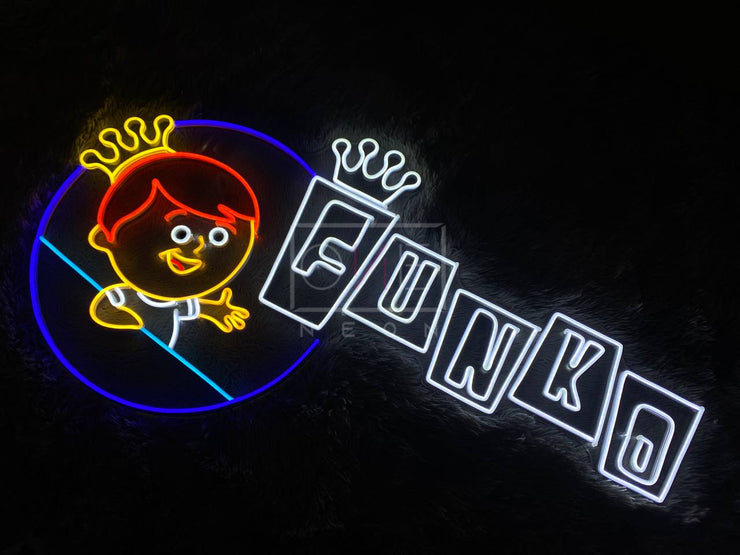 Funko Logo & Popgun | LED Neon Sign