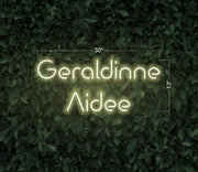 Geraldinne Aidee | LED Neon Sign