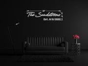 The Sandströms est. 9/9/2022 | LED Neon Sign