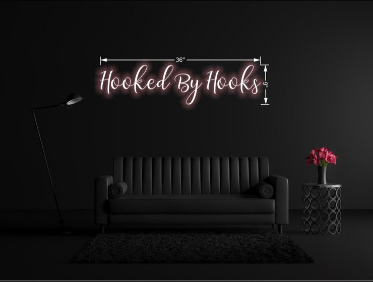 Hooked By Hooks | LED Neon Sign