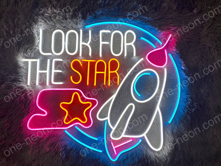 Look For The Star | LED Neon Sign