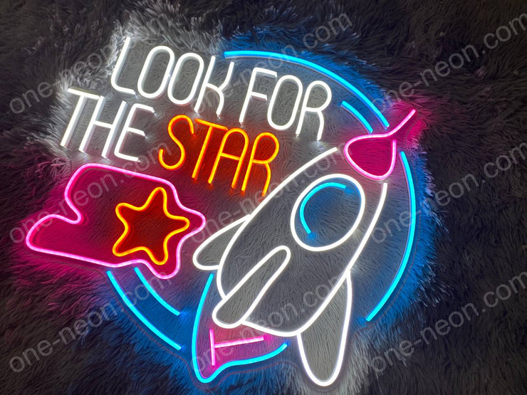 Look For The Star | LED Neon Sign