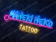 Manekl Neko Tattoo | LED Neon Sign