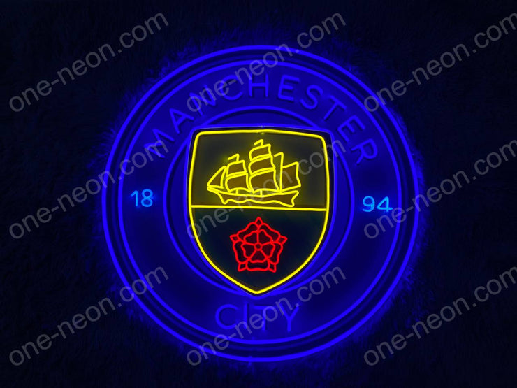 Manchester City Logo | Neon Acrylic Artwork