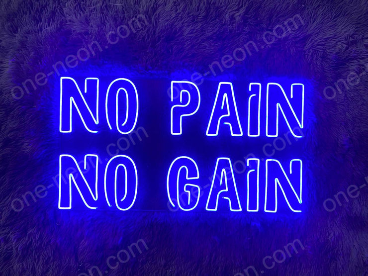 No Pain No Gain | LED Neon Sign