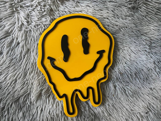 Dripping Smile | Edge Lit Acrylic Signs