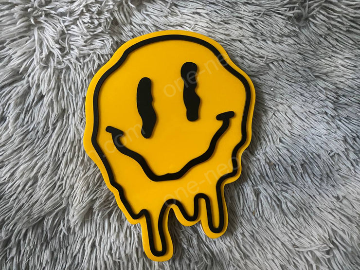 Dripping Smile | Edge Lit Acrylic Signs