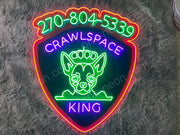 Crawlspace King | LED Neon Sign
