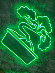 Pot Of Plant | LED Neon Sign