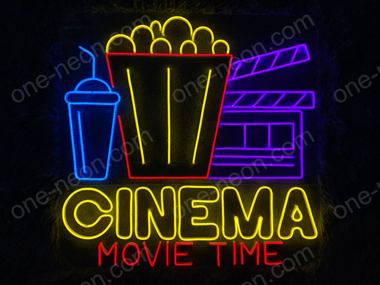 Cinema Movie Time | LED Neon Sign
