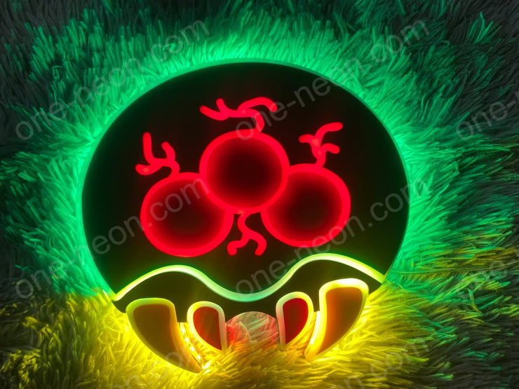Metroid Alien Larva | Edge Lit Acrylic Signs