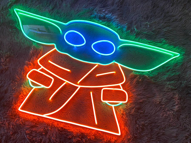 Baby Yoda | LED Neon Sign