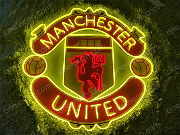 Manchester United Logo | Neon Acrylic Artwork