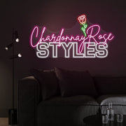 Chardonnay Rose | LED Neon Sign
