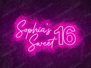 Sophia's Sweet 16 | LED Neon Sign