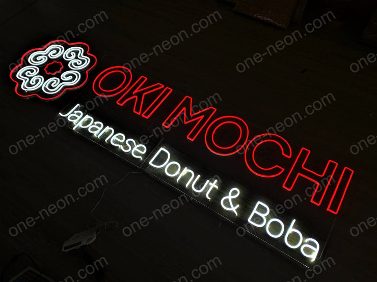 Oki Mochi Japanese Donut & Boba | LED Neon Sign