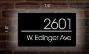 2601 W.Edinger Ave | Custom House Number Sign