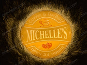 Michelle's Coffee | Edge Lit Acrylic Signs