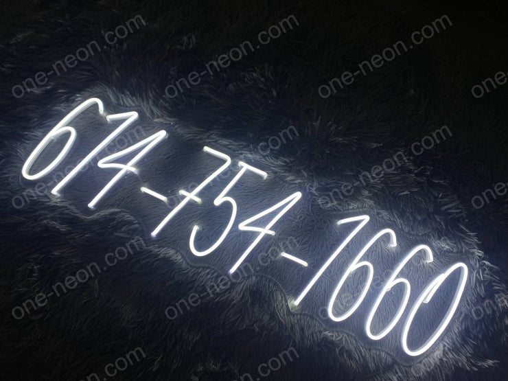 Phone Number | LED Neon Sign
