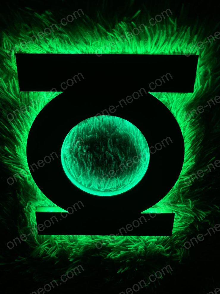Green Lantern | Edge Lit Acrylic Signs