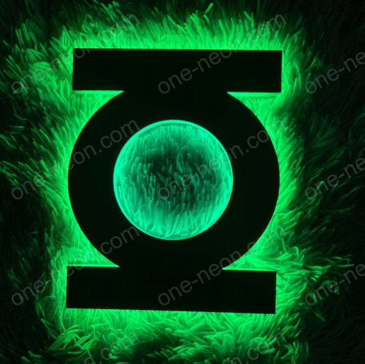 Green Lantern | Edge Lit Acrylic Signs