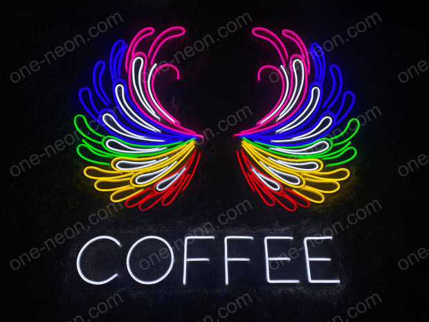 Wings Coffee | LED Neon Sign