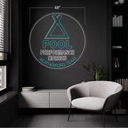 Pool Performance Horses Logo | LED Neon Sign